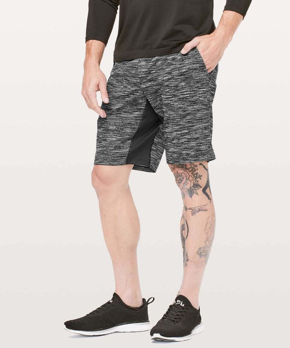 Lululemon Surge Short All Court Texture Black White Size S